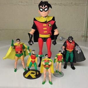 Robin lot - 6 Vintage Robin figures - All different pieces of Batman’s sidekick